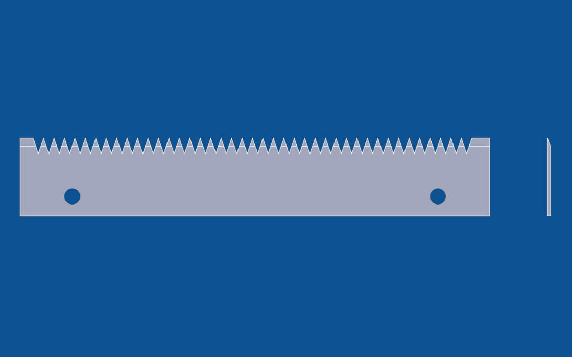 9" lang, V-formet, rett kniv, artikkelnummer 91017