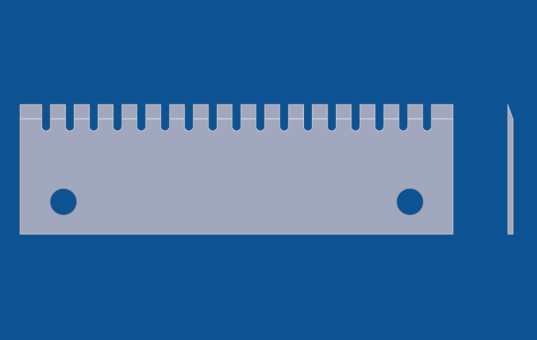 5" lang U-type tannperforering med rett blad, artikkelnummer 91022